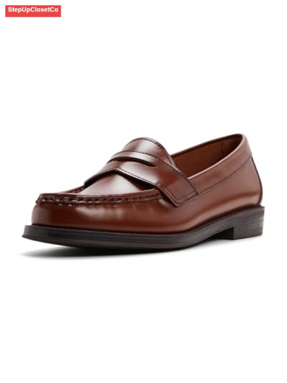 Premium Leather Penny Loafer - Timeless Women's Slip-On